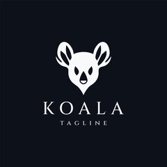 Koala logo design vector illustration