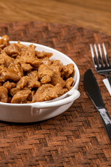 walnuts on a plate