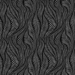 Seamless pattern with leaves. Abstract floral background. Vector illustration.