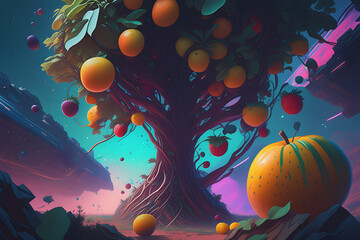 Fruit tree, Generative AI