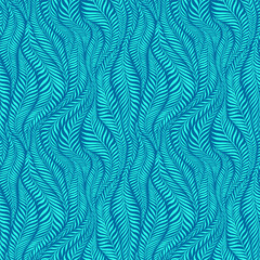 Seamless pattern with leaves. Abstract floral background. Vector illustration.