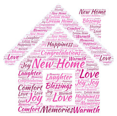 New Home House Word Cloud - House Word Art