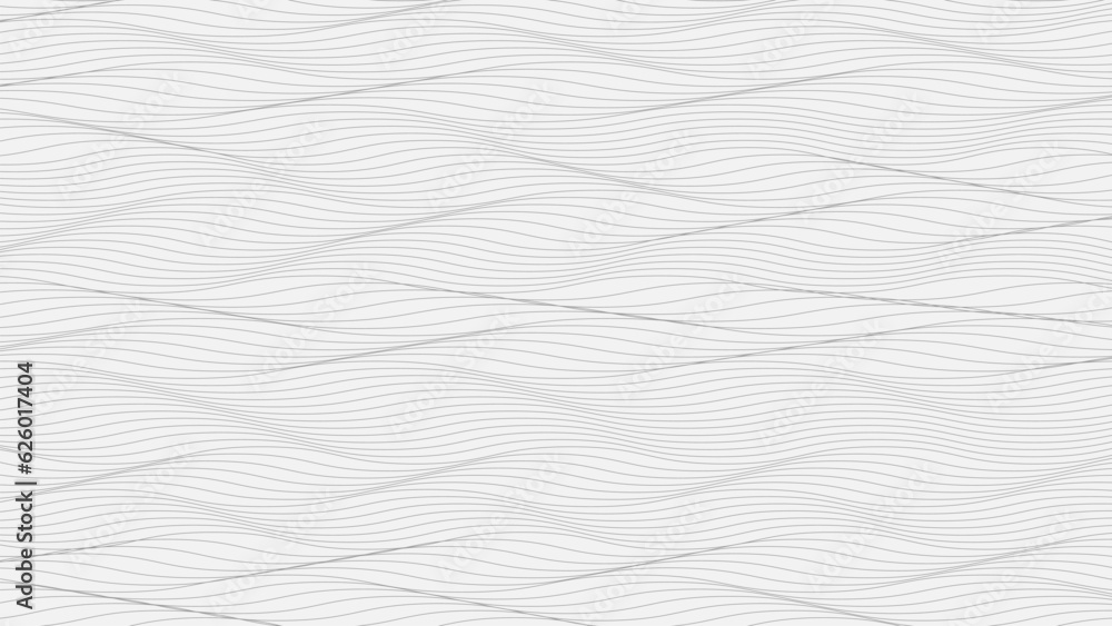 Poster wave textured white background. abstract modern grey waves and lines pattern template. graphic vecto
