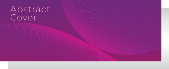 Abstract facebook cover, banner design with curve lines, creative design.