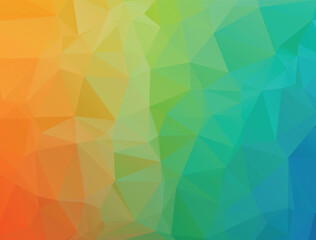 Abstract Color Polygon Background Design, Abstract Geometric Origami Style With Gradient