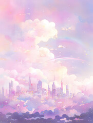 dreamy kawaii city