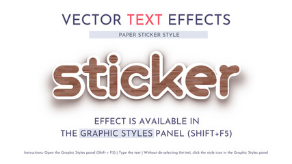6 Wooden Textured Vector Text Effects