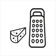 grater icon simple design art eps 10