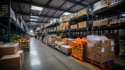 Warehouse Wonders: Exploring the Food Production Hub, generative ai