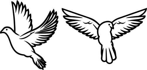 illustration of a flying bird