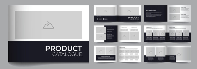 Landscape product catalogue template or product catalog template design