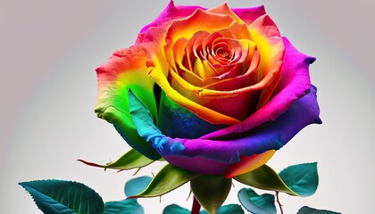 Fototapeta na wymiar colorful rose