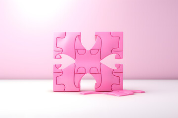  pink ribbon puzzle