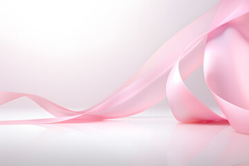 pink ribbon support cancer survivor background