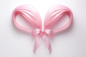 Obraz na płótnie Canvas wings pink ribbon
