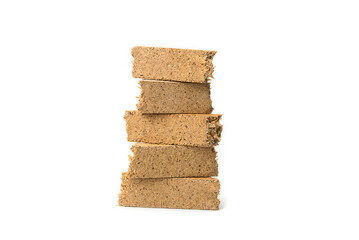 Piece of Plain Particle Board stack on each other