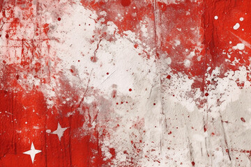 red grunge painted wall background