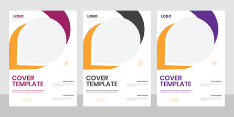 New font cover page booklet white vector template, presentation annual sheet book cover design layout, a4 style best document high-resolution graphic