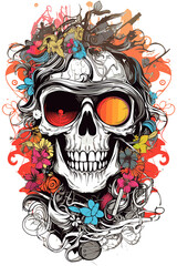 Skull Vector art, Halloween decoration Halloween scary Skull stickers Halloween Skull PNG Halloween scary joker  Tshirt design vector illustrations