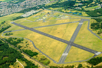 RAF Woodvale Aerial View - obrazy, fototapety, plakaty