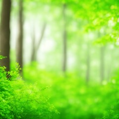 Fototapeta premium blur natural green beautiful forest abstract background