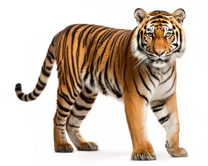 Obraz premium tiger isolated on white background