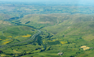 Obraz premium Road View From Above
