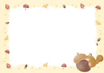 リスとドングリクッション