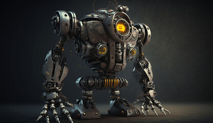 Fototapeta premium A Modern Robot Generated by AI
