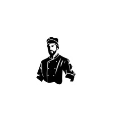 chef silhouette illustration