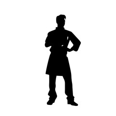chef silhouette illustration