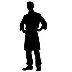 chef silhouette illustration