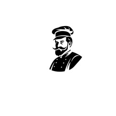 chef silhouette illustration