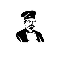 chef silhouette illustration