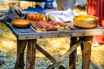 medieval cooking and meal place