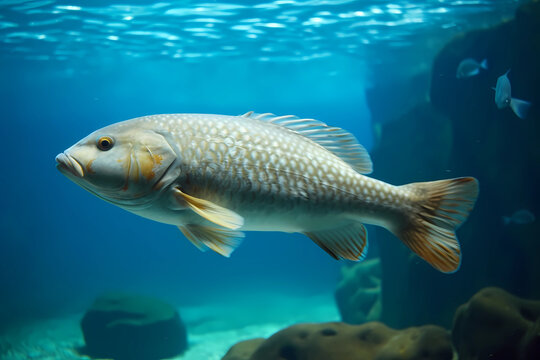 Catla - Native to South Asia, are commonly used in Bengali cuisine and have a mild, sweet flavor (Generative AI)