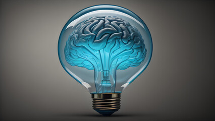 light bulb on blue knowledge