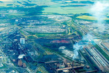 Scunthorpe Steelworks From Above
