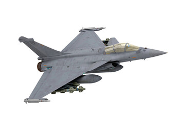 attack fighter perspective view 3d render on white