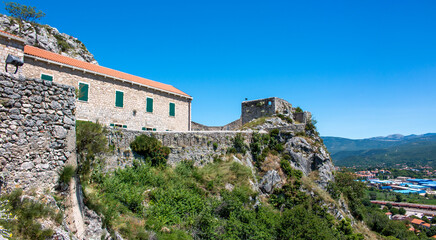Fototapeta na wymiar Knin Fortress (Kninska tvrđava) in the state of Šibenik-Knin Croatia