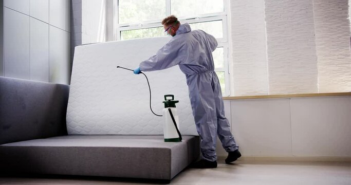 Pest Control Service. Bug Bed Treatment