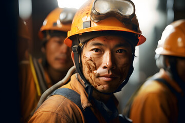 construction worker at a mining construction site