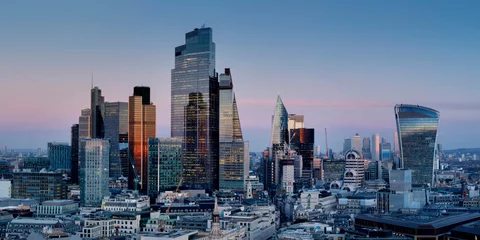 Deurstickers Skyline UK, England, London, City pano from St Pauls 2023