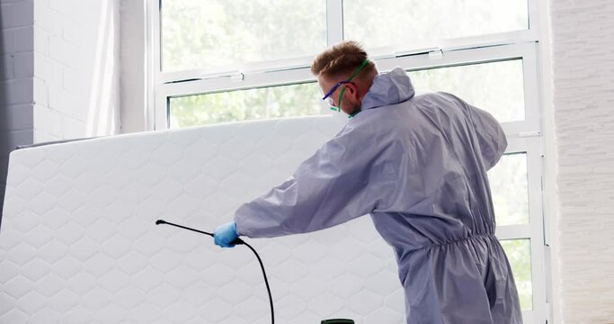 Pest Control Service. Bug Bed Treatment