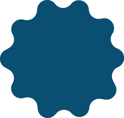 blue rounded Doodle star. Hand drawn stars and sparkles symbol stars and sparkles isolated on white background. Sparkles symbols