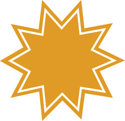 yellow Doodle star. Hand drawn stars and sparkles symbol stars and sparkles isolated on white background. Sparkles symbols.