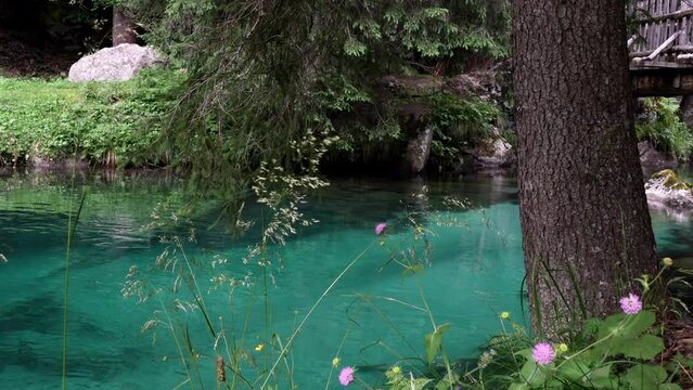 Fantastic Alpine landscape on the lakes of Amola.