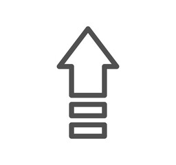 Interface arrows related icon outline and linear symbol.