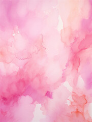 Fototapeta premium pastel pink watercolor abstract background, ai generated