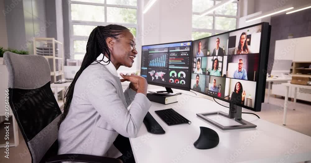 Poster virtual telework webinar and learning presentation